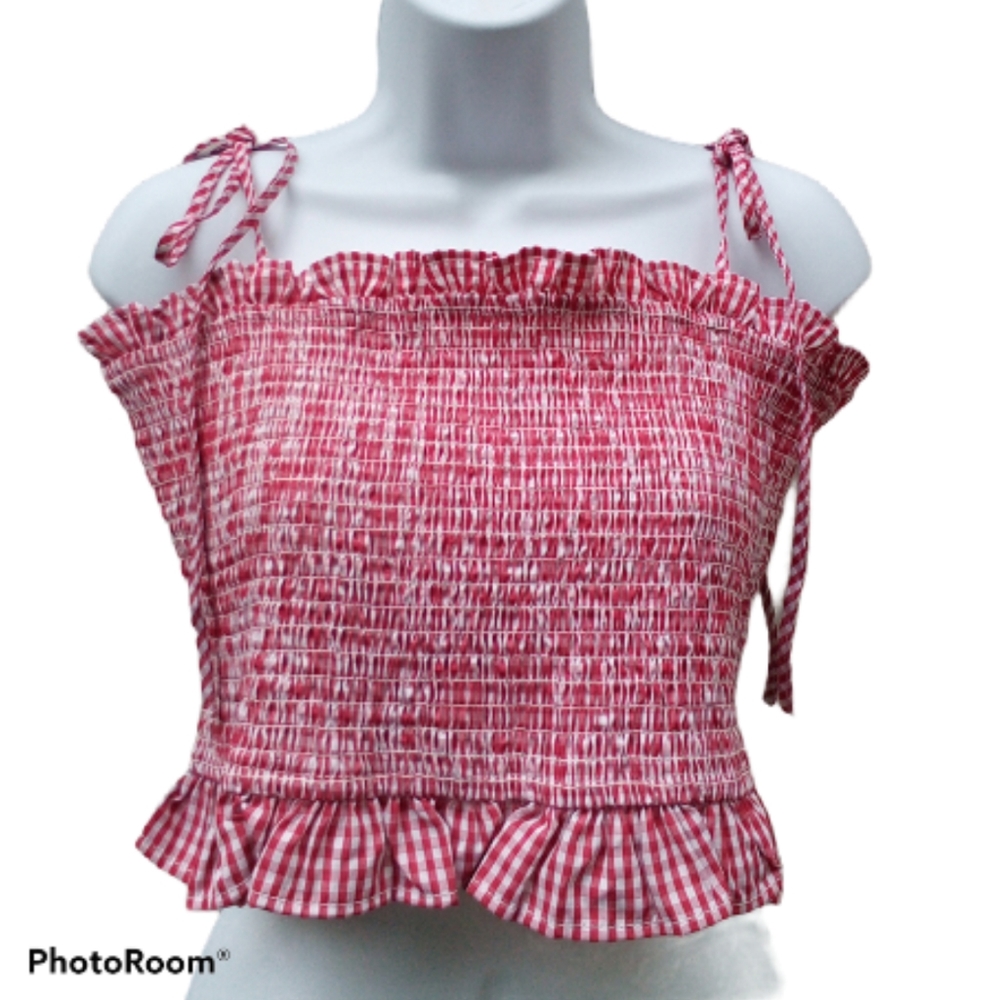 English Factory Smocked TankTop Large